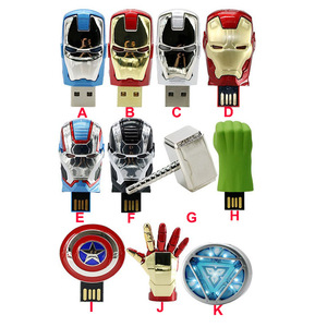 Tùy Chỉnh Logo Pen Drive Iron Man <span class=keywords><strong>Usb</strong></span> Iron Man <span class=keywords><strong>Usb</strong></span> Flash Drive 1Gb, 2Gb, 4Gb, 8Gb, 16Gb, 32Gb, 64Gb, 128Gb - Product Image 2