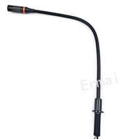 Microphone à condensateur métallique filaire pour équipement de bus électronique avec lumière LED pour utilisation en conférence