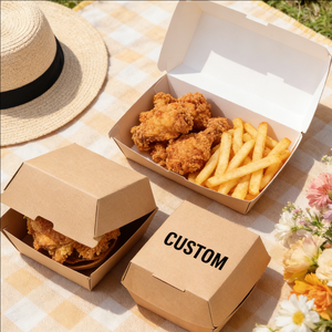 Caja de Almuerzo Desechable de Papel Kraft, Contenedor de Alimentos para Llevar, para Restaurantes, con Logotipo Personalizado, Ecológico, 500 ml, MOQ Bajo - Product Image 5