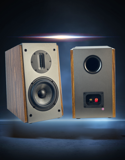 SAMTRONIC 5.25 Inches Passive Bookshelf Speaker Wooden 160W Studio Monitor Speakers for TV Computer Desktop Hifi Home Theater