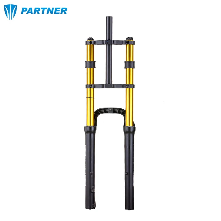 26インチファットバイクダブルクラウンフォークDH FR AMサスペンション