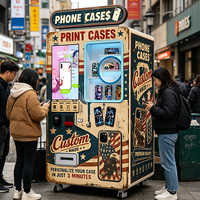 Máquina Expendedora de Fundas para Teléfonos DIY, Impresión Instantánea a Todo Color, Máquina Personalizada para Fundas de Teléfono para Tiendas de Papelería