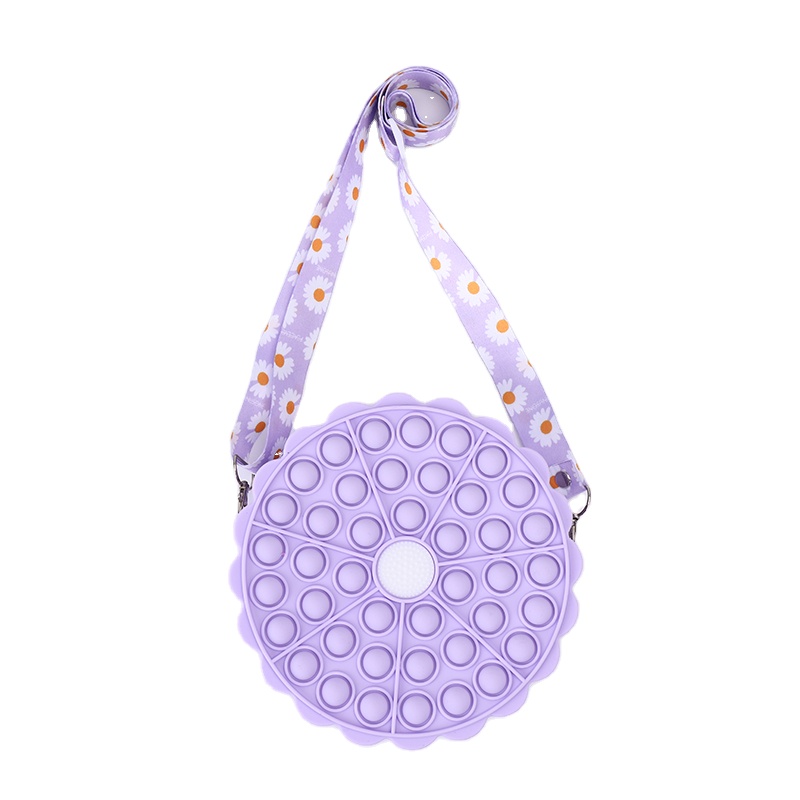 Новинка 2022, сумка-антистресс с маргариткой и цветком, пузырьковая сумка через плечо, сумочка-антистресс с цветком, Сумка с игрушками, сенсорный Кошелек для монет, сумочка