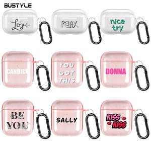 Funda de TPU transparente con estampado de logotipo personalizado para Airpod Pro 2, <span class=keywords><strong>1</strong></span>, <span class=keywords><strong>2021</strong></span>, accesorios para auriculares, funda de impacto para <span class=keywords><strong>Airpods</strong></span> 3 - Product Image 4
