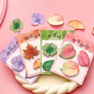 Notas Adhesivas con Diseño de Hojas Vibrantes y Realistas, Imprescindibles para la Temporada de Regreso a Clases - Product Image 1