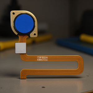 Cable flexible con lector de huellas dactilares para Xiaomi Redmi 10A azul - Product Image 3