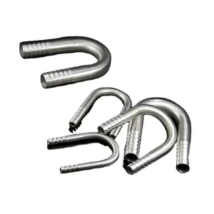 Stainless Steel 304 316l Sanitary U Type Hose Barb Elbow Type Pipe Fitting For Connection
