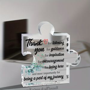 Plaque en acrylique Cadeau <span class=keywords><strong>de</strong></span> remerciement pour les amies Enseignantes Mères Collègues Patrons Leaders Mentors Guides Entraîneurs Mariages - Product Image 1