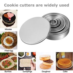 Meilleure vente Moule à pâtisserie 11 pièces ensemble 304 anneaux de mousse ronds en acier inoxydable pour moules à gâteaux et beignets - Product Image 3