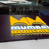 Lettres publicitaires en acrylique LED 3D d'extérieur, étanches IP65, adaptées aux magasins et aux hôpitaux