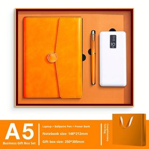 Coffret Cadeau d'Entreprise en Cuir PU Rigide 2026 avec Carnet, Stylo et Batterie Externe 20000mAh - Product Image 4