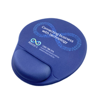 Tapis de souris ergonomique en mousse à mémoire de forme, Logo personnalisé en Silicone souple rempli de Gel de repos pour poignet d'ordinateur