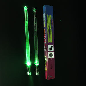 <span class=keywords><strong>Baquetas</strong></span> 5A con 15 Colores LED Luminosos, <span class=keywords><strong>Transparentes</strong></span>, Carga USB, Interruptor de Correa, para Actuaciones en Escenario - Product Image 4