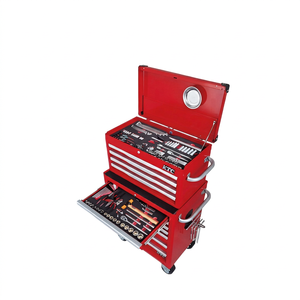 Juego de Herramientas Avanzadas KTC Kangguan SK8401R, Operado a Mano con Herramientas Integradas, Caja de Herramientas de Acero Inoxidable, Accionamiento de Vaso de 1/2 pulgada - Product Image 1