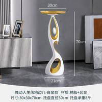 Grande table basse moderne et luxueuse en résine Décorations pour la maison en corde pour le salon Pendaison de crémaillère Nouveau modèle de cadeau pour la maison