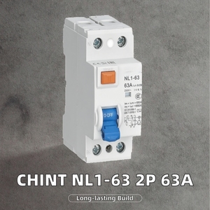 MCB 2P 4P NL1-63 63A 30mA เซอร์กิตเบรกเกอร์แบบดิฟเฟอเรนเชียลป้องกันกระแสไฟรั่วไหลชนิดทองแดงสำหรับอุตสาหกรรม 230/400V แบบ Curve C - Product Image 2
