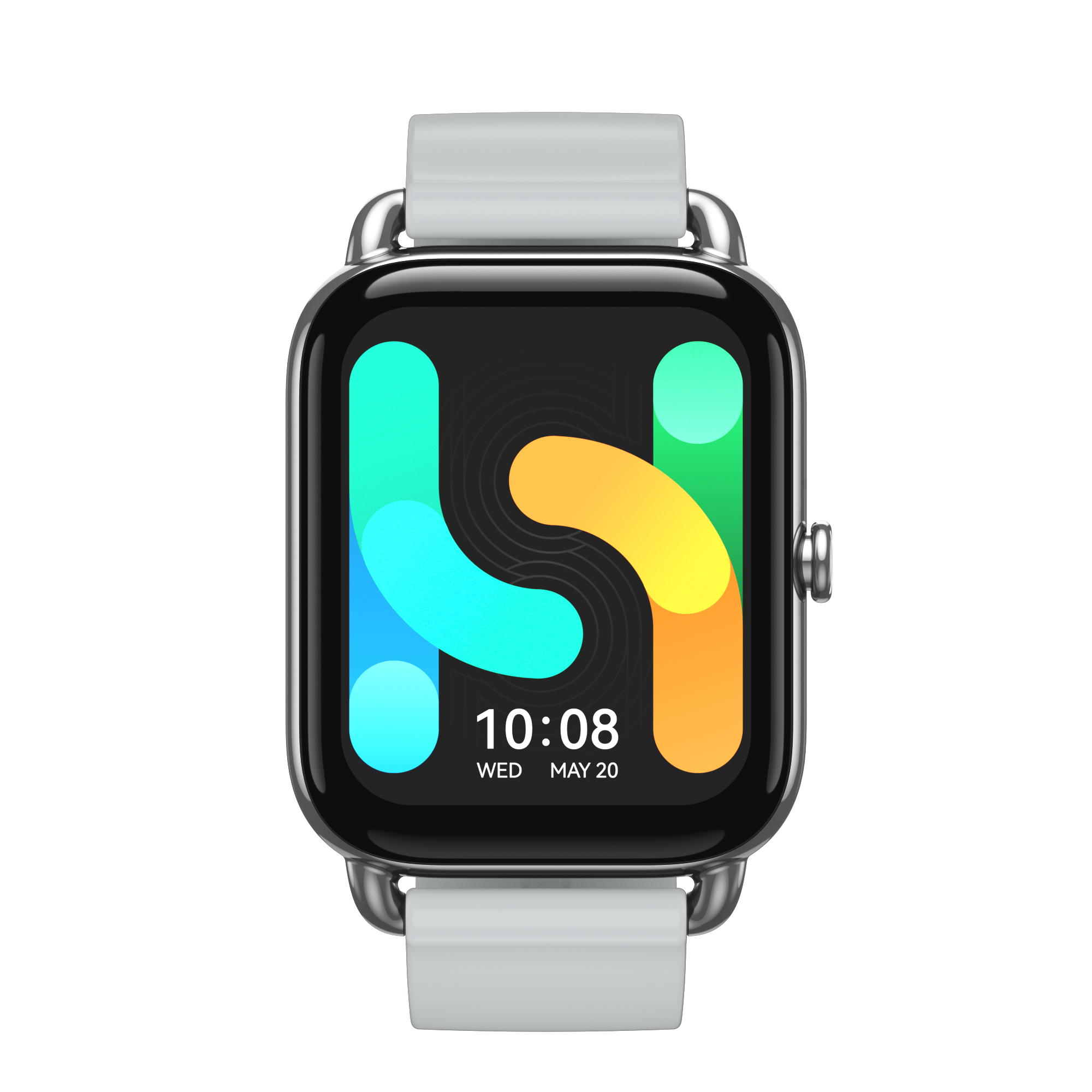 แถบซิลิโคนสีเงิน