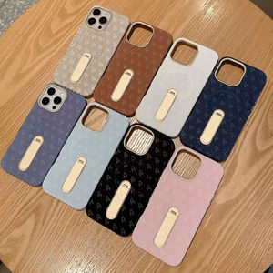 Luxus-Leder-Handy hülle mit <span class=keywords><strong>Origami</strong></span>-Kran muster Drehbarer Metall-Ständer Stoß feste Abdeckung für iPhone 17 16 15 - Product Image 1