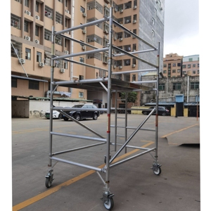 Taşınabilir Mobil İskele Kulesi Tekerlekli İskele Çalışma Platformu Merdiveni Bakım İçin - Product Image 4