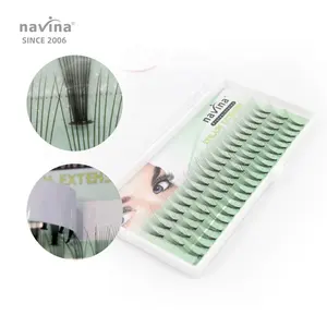 Navina New Arrival Heat Bonded Premade Volume Fans Individual Lashes Handmade DIY Eyelash Extensions Natural Cluster Lashes