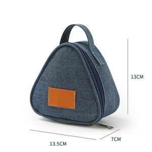 Sac isotherme portable mini triangulaire tendance et mignon Himmers MTG-1037 pour collations, étanche, pour étudiants, vente en gros - Product Image 2