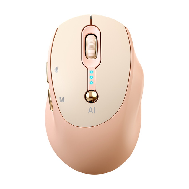 M7 Voice Smart AI Optical Mouse with Dual-Mode for USB Power Display Multi-Language Translation