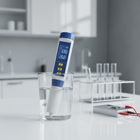 Medidor de pH Digital Profesional J&R Tipo Pluma para Pruebas de Calidad del Agua en Hidroponía y Acuicultura
