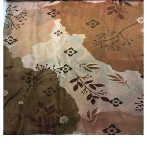 ผ้าไหมทิชชูพิมพ์ลายดิจิทัลสีทอง น้ำหนักเบา 120 GSM แบบใหม่ สำหรับตัดเย็บเสื้อผ้าและชุดเดรส - Product Image 2