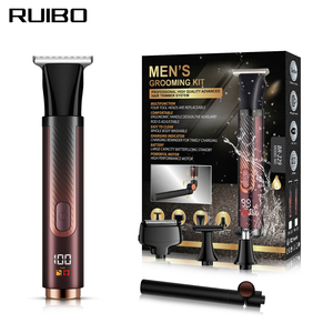 เครื่องโกนขนไฟฟ้าอเนกประสงค์ 5 in 1 สำหรับผู้ชาย พร้อมที่โกนหลังแบบยืดได้ กันน้ำ ไร้สาย พร้อมจอ LED - Product Image 1