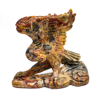 Vente en gros de quartz rose en cristal naturel Aigle Pierre de guérison Cristal Artisanal Sculptures uniques Aigle rose rose pour collection