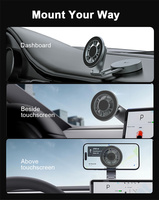 Support magnétique portable pour téléphone, fixation pour ordinateur portable et tableau de bord de voiture avec adhésif 3M pour écran de véhicule électrique Tesla