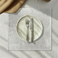 Hochwertige, anpassbare französische Leinen-Serviette im japanischen Stil, quadratisch, unifarben, vielseitig einsetzbar als Geschirrtuch/Tischdecke für Zuhause und Restaurant – Shu