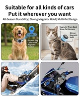 Traceur magnétique pour animaux de compagnie, traceur GPS GSM intelligent, étanche IPX6, traceur de vélo antivol pour iOS Android, batterie 1 an