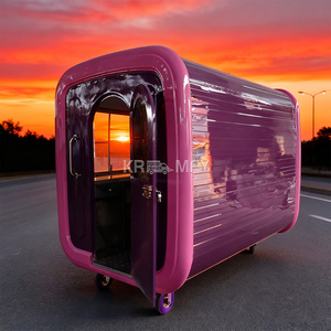 Kiosque à café à quatre roues DOT 2025, chariot à eau de coco, camion de nourriture en plein air, remorque de concession en vente - Product Image 5