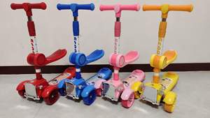 Venta directa de fábrica Paseo a pie Tres 3 ruedas Kick Juguete para niños pequeños Bebé Niño Niños Scooter - Product Image 6