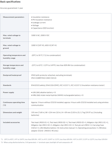Probador de Aislamiento de Alto Voltaje Electrónico Hioki IR5051 con Función PV, 1 Año de Garantía - Product Image 4