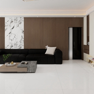 กระเบื้องปูพื้นคุณภาพสูง กวางโจว 60x120 600x1200 24x48 สีขาว เงา ขนาดใหญ่ สำหรับห้องนั่งเล่น - Product Image 6