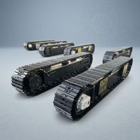 Châssis chenillé hydraulique robuste 6,8T à prix d'usine pour engins de forage et composants de machines de construction
