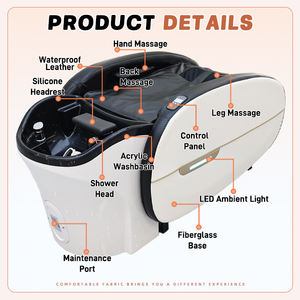Venta al por mayor Spa eléctrico Belleza Cama de masaje facial Salón de lavado de espalda Champú Cuenco Spa Máquina de masaje de cuerpo completo Mesa de masaje de cabeza - Product Image 6