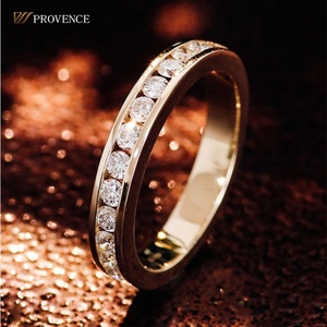 Bague en or jaune 10K 14K 18K avec diamant naturel, bijoux faits à la main, bagues pour couple, bijoutiers qui réparent les bagues près de chez moi - Product Image 3