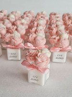 Bougies parfumées miniatures en cire de soja naturelle, personnalisables avec nom, en forme de fleurs mignonnes, pour cadeau d'anniversaire – Meilleures ventes
