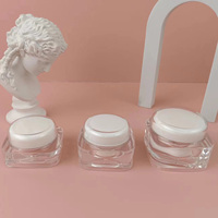Pot de crème acrylique Crème de jour faciale transparente Catégorie de produit clé Pots en plastique
