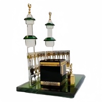 Cadeau traditionnel islamique de l'Aïd cristal verre Makkah Mecque horloge tour Allah Kaaba coran-ancienne Collection artisanat traditionnel