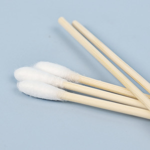 Hisopos de algodón Jin Shikang de 8 cm, 10 cm y 12 cm, estériles, de un solo cabezal, para limpieza de oídos, uso doméstico y para bebés - Product Image 1
