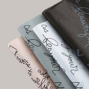 Compostable Gift Wrapping Paper Clothing Shoes Wine Packing Tissue Paper with Custom Logo Printed
