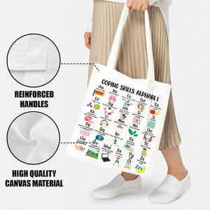 <span class=keywords><strong>Bolsa</strong></span> <span class=keywords><strong>de</strong></span> Mano para Mujeres con Diseño <span class=keywords><strong>de</strong></span> Salud Mental, Regalos <span class=keywords><strong>de</strong></span> Psicología para Consejeros y Terapeutas, <span class=keywords><strong>Bolsa</strong></span> <span class=keywords><strong>de</strong></span> Lona con Impresión a Doble Cara - Product Image 5