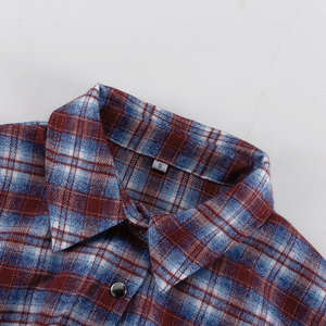 <span class=keywords><strong>Camicia</strong></span> <span class=keywords><strong>a</strong></span> <span class=keywords><strong>Quadri</strong></span> da <span class=keywords><strong>Donna</strong></span> Primavera Estate 2026 con Cintura Posteriore, in Poliestere e Cotone, Maniche Lunghe e Bottoni - Product Image 6