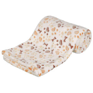 Manta para Mascotas Lingo, 150 x 100 cm, Blanca Beige, Forro Polar Suave, Cubrecama para Perros y Gatos - Product Image 1