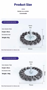 Vente chaude Chine Usine En Acier Inoxydable Fil Plat Roues Fil Torsadé <span class=keywords><strong>pour</strong></span> Ponçage et Polissage Top Outils Abrasifs - Product Image 5