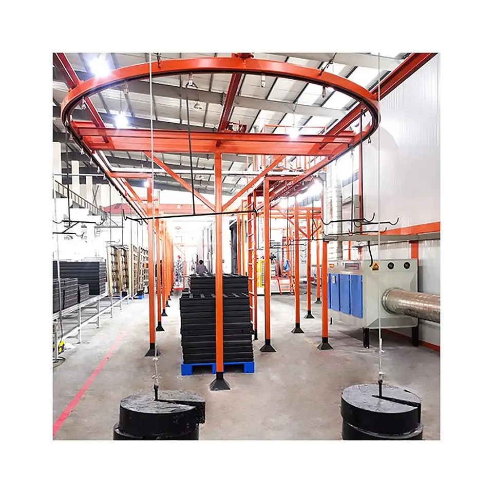 New MDF Powder Coating Line Machine Drying Oven Curing Oven Spray Booths Gear Bearing Manufacturing Plant Surface Roller Coater